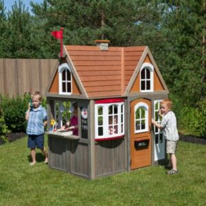 KidKraft Greystone Cottage Play House Light Brown - Swing Sets/Bounce Houses at Academy Sports