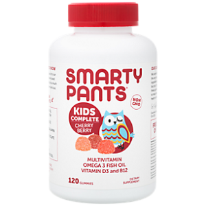 Kids Complete Gummy Multivitamin - Omega 3s, Vitamin D3, Vitamin B12 - Cherry Berry (120 Gummies)