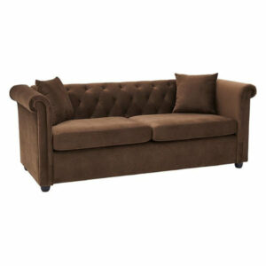 Kingway Furniture Jampa Velvet Living Room Sofa In Brown