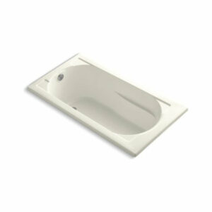 Kohler Devonshire 60" X 32" Drop-In Bath w/ Reversible Drain, Biscuit