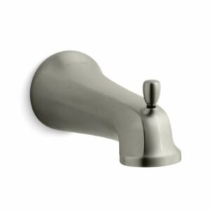 Kohler K-10588 Classic Wall Mount Diverter Bath Spout from Bancroft Collection Brushed Nickel Accessory Tub Spout Diverter