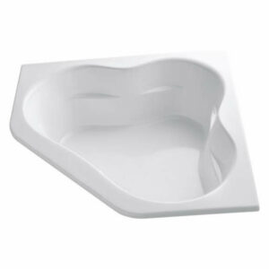 Kohler K-1161 Tercet Collection 60" Corner Soaking Bath Tub - White