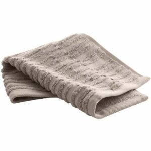 Kohler K-31509-TA Turkish Bath Linens 13" x 13" Washcloth with Tatami Weave Truffle Bath Linens Towels Washcloths