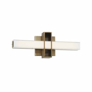 Kovacs P1522-L Major 16" Wide LED Bath Bar Aged Brass Indoor Lighting Bathroom Fixtures Bath Bar