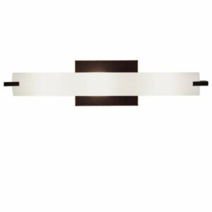 Kovacs P5044 Tube 3 Light 20-1/2" Wide Bath Bar with Etched Opal Shade - ADA Compliant Dark Restoration Bronze Indoor Lighting Bathroom Fixtures Bath