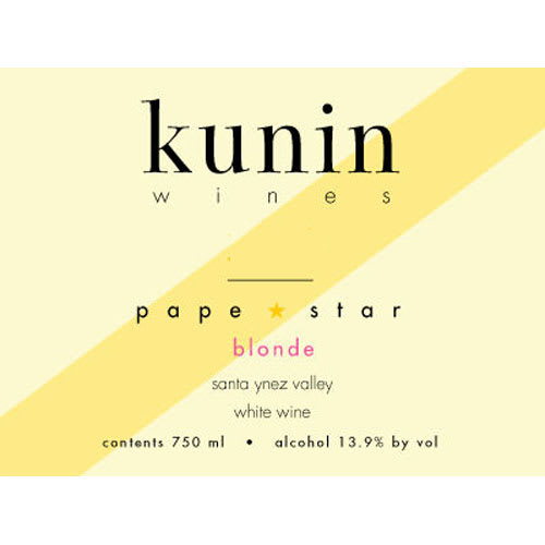 Kunin 2015 Pape Star Blonde - Rhone Blends White Wine