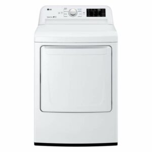 LG DLE7100 27 Inch Wide 7.3 Cu Ft. Energy Star Rated Electric Dryer with Sensor Dry Technology White Laundry Appliances Dryers Electric Dryers