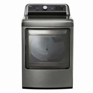 LG DLE7300 27 Inch Wide 7.3 Cu Ft. Energy Star Rated Electric Dryer with Window Door and Sensor Dry Technology Graphite Steel Laundry Appliances