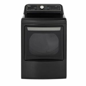 LG DLEX7800 27 Inch Wide 7.3 Cu Ft. Energy Star Rated Electric Dryer with TurboSteam Technology Black Steel Laundry Appliances Dryers Electric Dryers