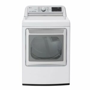 LG DLEX7800 27 Inch Wide 7.3 Cu Ft. Energy Star Rated Electric Dryer with TurboSteam Technology White Laundry Appliances Dryers Electric Dryers