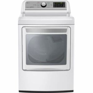 LG DLG7201 27 Inch Wide 7.3 Cu. Ft. Energy Star Rated Gas Dryer with 9 Drying Cycles and WiFi Connectivity White Laundry Appliances Dryers Gas Dryers