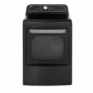 LG DLGX7801 27 Inch Wide 7.3 Cu Ft. Energy Star Rated Gas Dryer with TurboSteam Technology Black Steel Laundry Appliances Dryers Gas Dryers