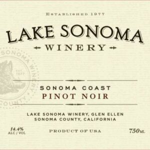 Lake Sonoma Winery 2018 Sonoma Coast Pinot Noir - Red Wine