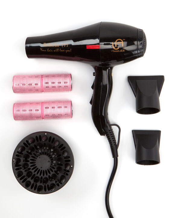 Le Angelique Hair Dryers & Diffusers Black - Black BelleAir 777 Blow-Dryer Styling Set