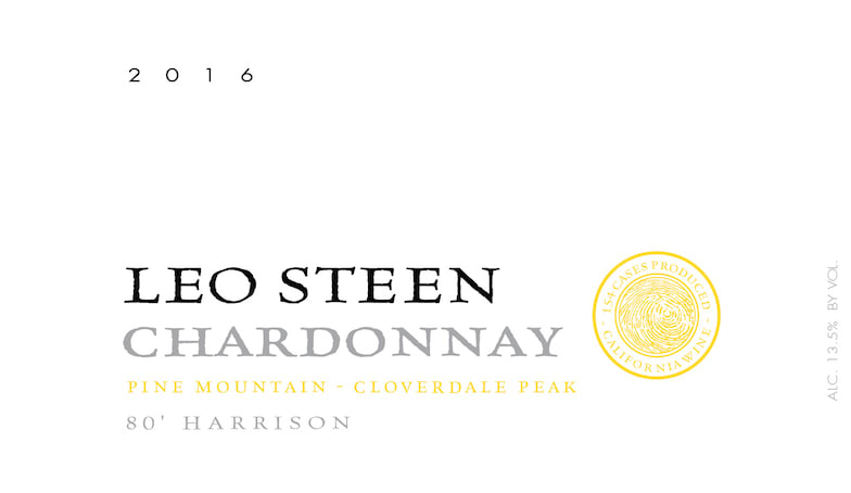 Leo Steen 2016 Harrison Block Chardonnay - White Wine