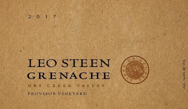 Leo Steen 2017 Provisor Vineyard Grenache - Red Wine
