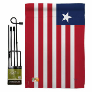 Liberia Flags of the World Nationality Garden Flag Set