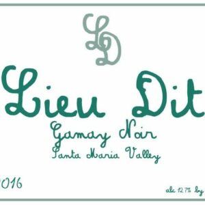 Lieu Dit 2016 Gamay - Red Wine