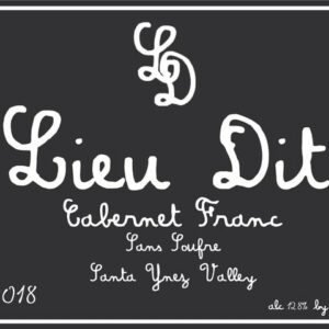 Lieu Dit 2018 Cabernet Franc Sans Soufre - Red Wine