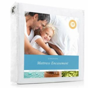 Linenspa Full Extra Long Waterproof Encasement Mattress Protector