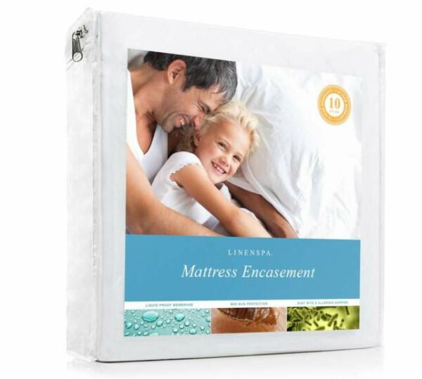 Linenspa Full Extra Long Waterproof Encasement Mattress Protector