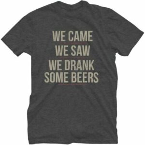 Live Outside the Limits Mens We Drank Some Beers Short Sleeve T-Shirt Charcoal, 2X-Large - Men's Outdoor Graphic Tees at Academy Sports