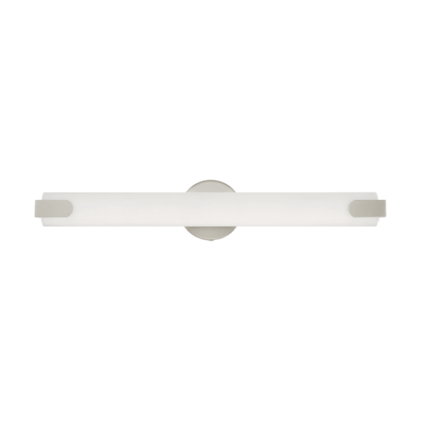 Livex Lighting 16363 Lund Single Light 24" Wide Integrated LED Bath Bar Brushed Nickel Indoor Lighting Bathroom Fixtures Bath Bar