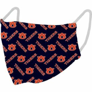 Logo Auburn University Reusable Face Mask Navy Blue - NCAA Novelty at Academy Sports