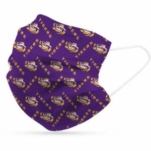 Logo Louisiana State University Disposable Face Masks 6-Pack Purple - NCAA Novelty at Academy Sports