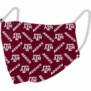 Logo Texas A&M University Reusable Face Mask Dark Red - NCAA Novelty at Academy Sports