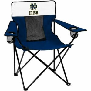 Logo University of Notre Dame Elite Chair Navy Blue/White - Collegiate Chairs at Academy Sports