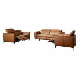 Lorenzo 3-Piece Motion Living Room Set, Caramel