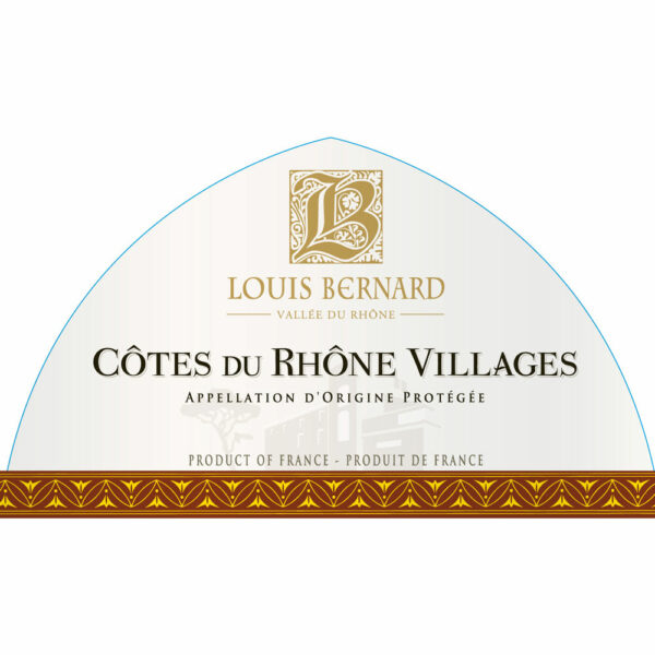 Louis Bernard 2015 Cotes du Rhone Villages - Rhone Blends Red Wine