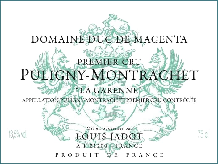 Louis Jadot 2017 Puligny-Montrachet La Garenne Premier Cru - Chardonnay White Wine