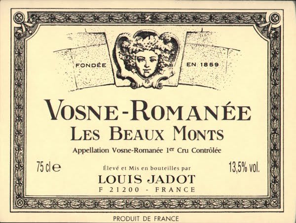 Louis Jadot 2017 Vosne-Romanee Les Beaux Monts Premier Cru - Pinot Noir Red Wine