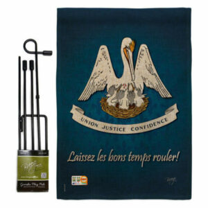 Louisiana Americana States Garden Flag Set