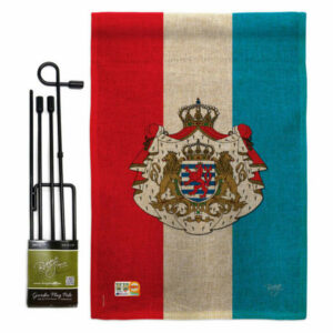 Luxembourg Flags of the World Nationality Garden Flag Set