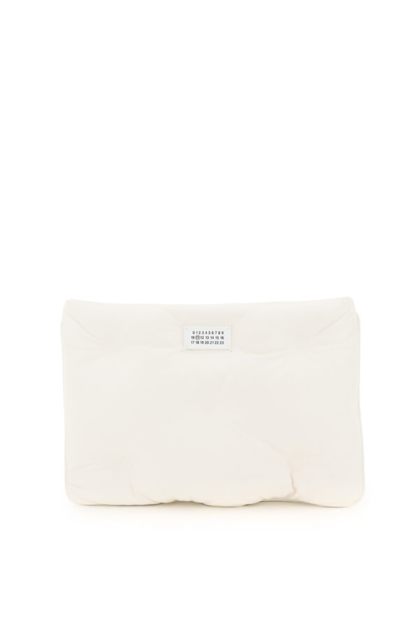 MAISON MARGIELA GLAM SLAM LEATHER CLUTCH OS White Leather