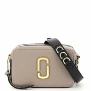 MARC JACOBS (THE) THE SOFTSHOT 21 CAMERA BAG OS Grey, Brown, Black Leather