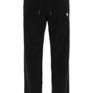 MARCELO BURLON FIRE CROSS JOGGER PANTS L Black Cotton