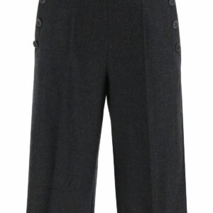 MAX MARA CALLE WOOL TROUSERS 40 Grey Wool