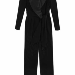 MAX MARA SMOKING JUMPSUIT 44 Black