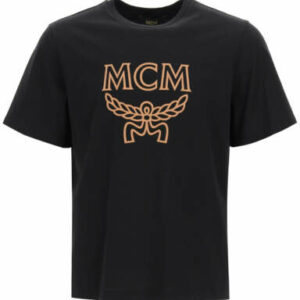 MCM LOGO T-SHIRT S Black Cotton