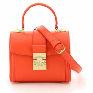 MCM TRACY BAG OS Red, Orange Leather