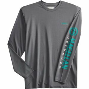 Magellan Outdoors Men's Casting Crew Long Sleeve Fishing Shirt Castlerock/White, 5X-Large - Men's Fishing Tops at Academy Sports