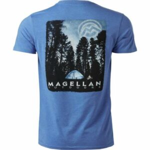 Magellan Outdoors Men's Forest Tent T-Shirt Blue, Small - Men's Outdoor Graphic Tees at Academy Sports