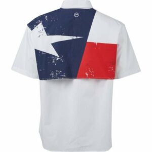 Magellan Outdoors Men's Lake Fork Texas Flag Fishing Shirt White, Large - Men's Fishing Tops at Academy Sports