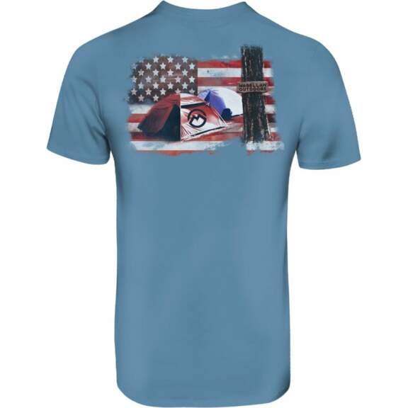 Magellan Outdoors Men's Patriot Camper T-Shirt Blue Light, Medium - Men's Outdoor Graphic Tees at Academy Sports Magellan Outdoors Men's Patriot Camper T-Shirt Blue Light, Medium - Men's Outdoor Graphic Tees at Academy Sports