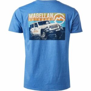 Magellan Outdoors Men's Ride Away T-Shirt Blue, Small - Men's Outdoor Graphic Tees at Academy Sports
