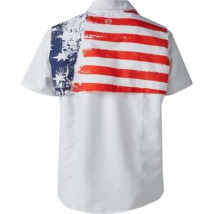 Magellan Outdoors Women's Americana Lake Fork Plus Size Fishing Top Bright White, 1X - Women's Outdoor Short-Sleeve Tops at Academy Sports